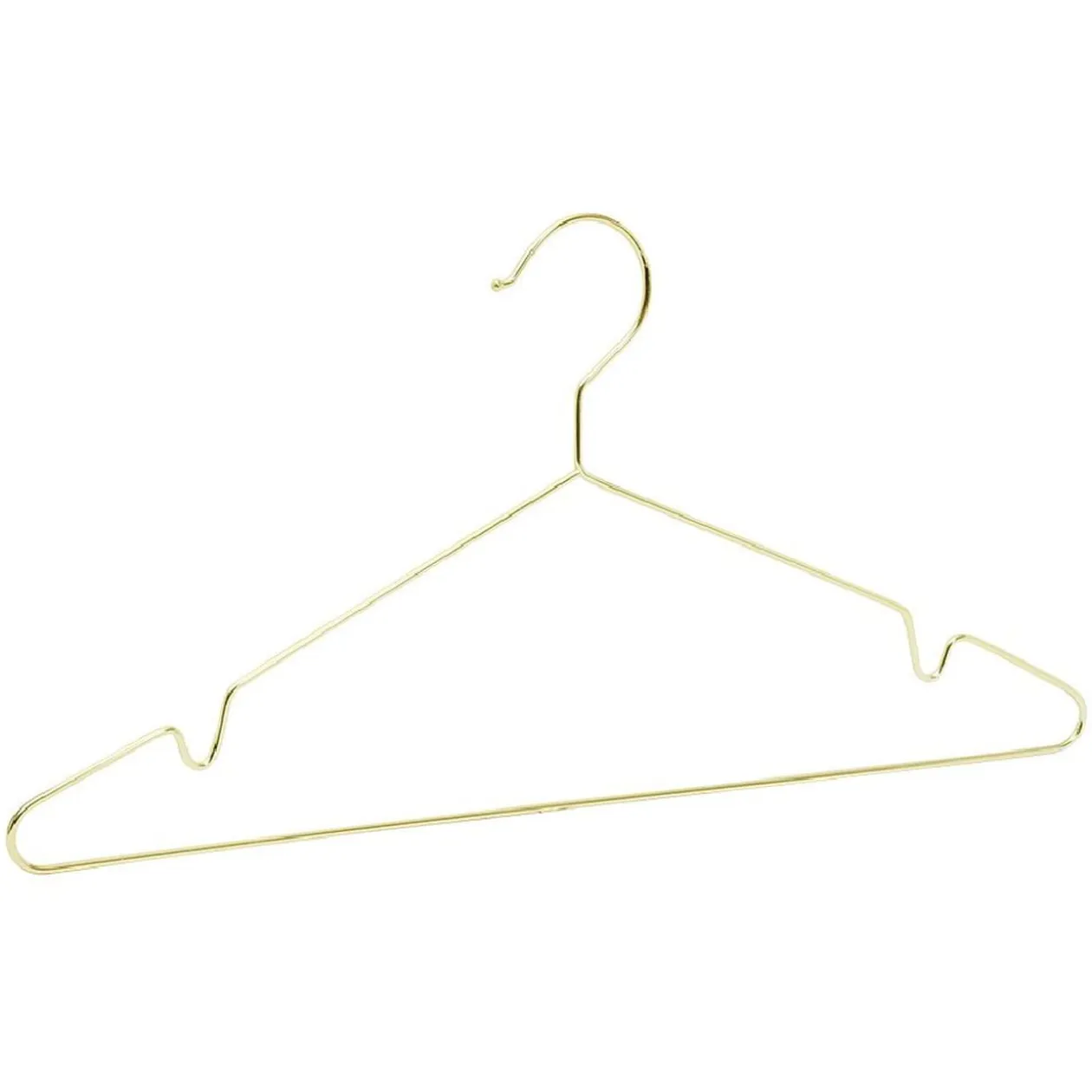 Cintre métal jaune doré x5