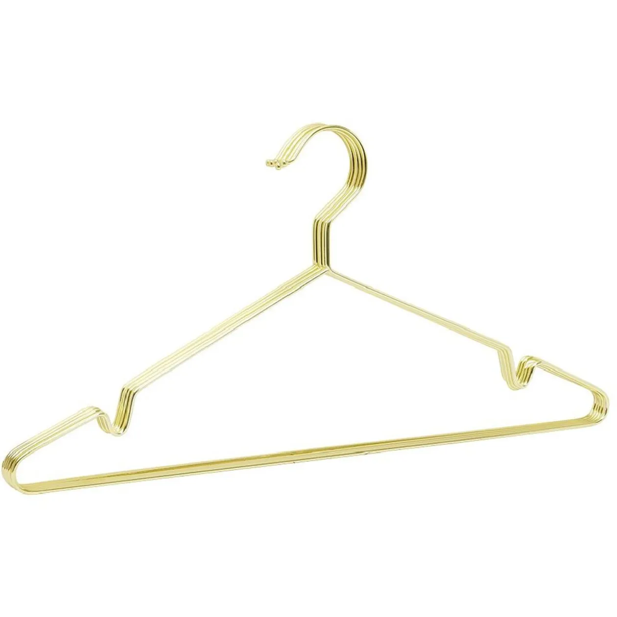 Cintre métal jaune doré x5