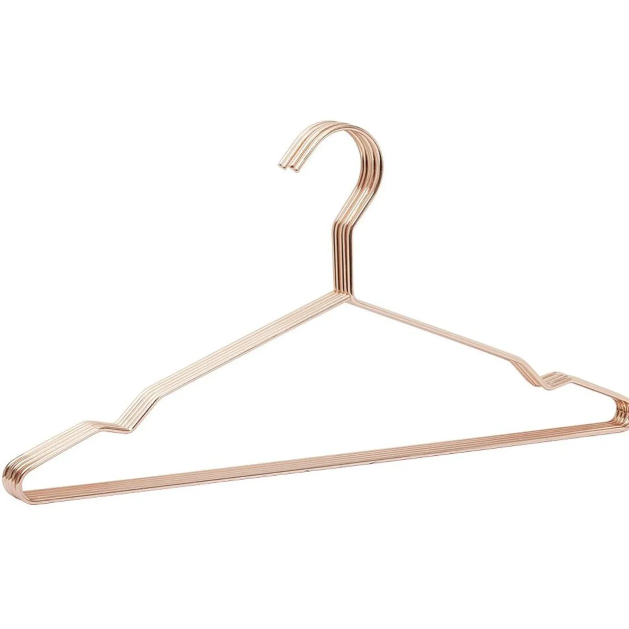 Cintre métal rose cuivré x5