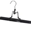 Cintre à pince acier revêtement plastique noir x2 < Gifi Discount