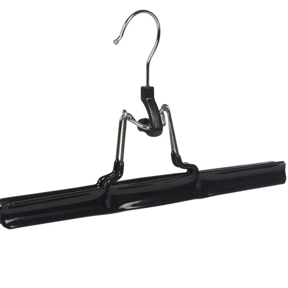 Cintre à pince acier revêtement plastique noir x2 < Gifi Discount