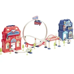 Circuit locomotive et gare dans valise 2en1 103x37xH36cm < Gifi Outlet