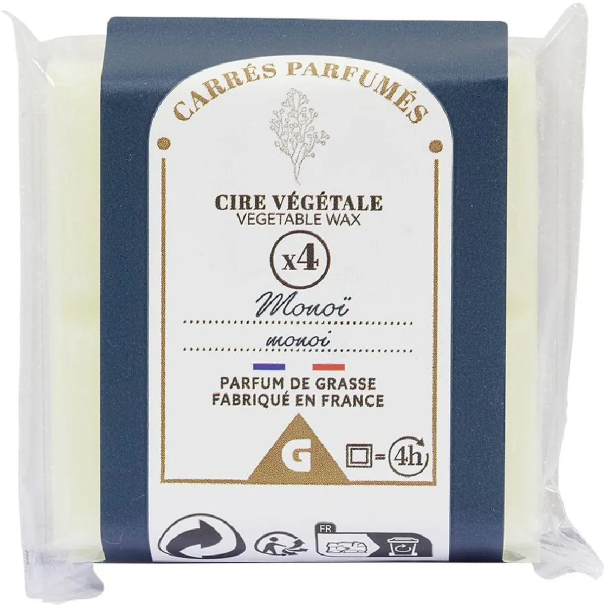 Cire parfumée bleu senteur monoï 40g x4 < Gifi Discount