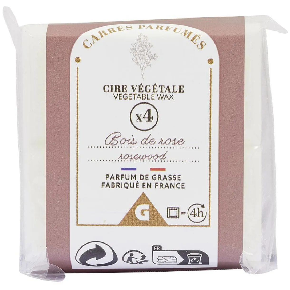Cire parfumée senteur rose 40g x4 < Gifi Online