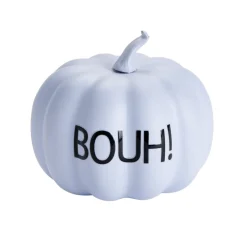 Citrouille décorative à poser pastel inscription BOUH! Ø9,4xH8cm (2 modèles) < Gifi New