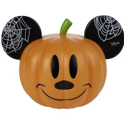 Citrouille Disney Mickey à LED orange et noir - petit modèle