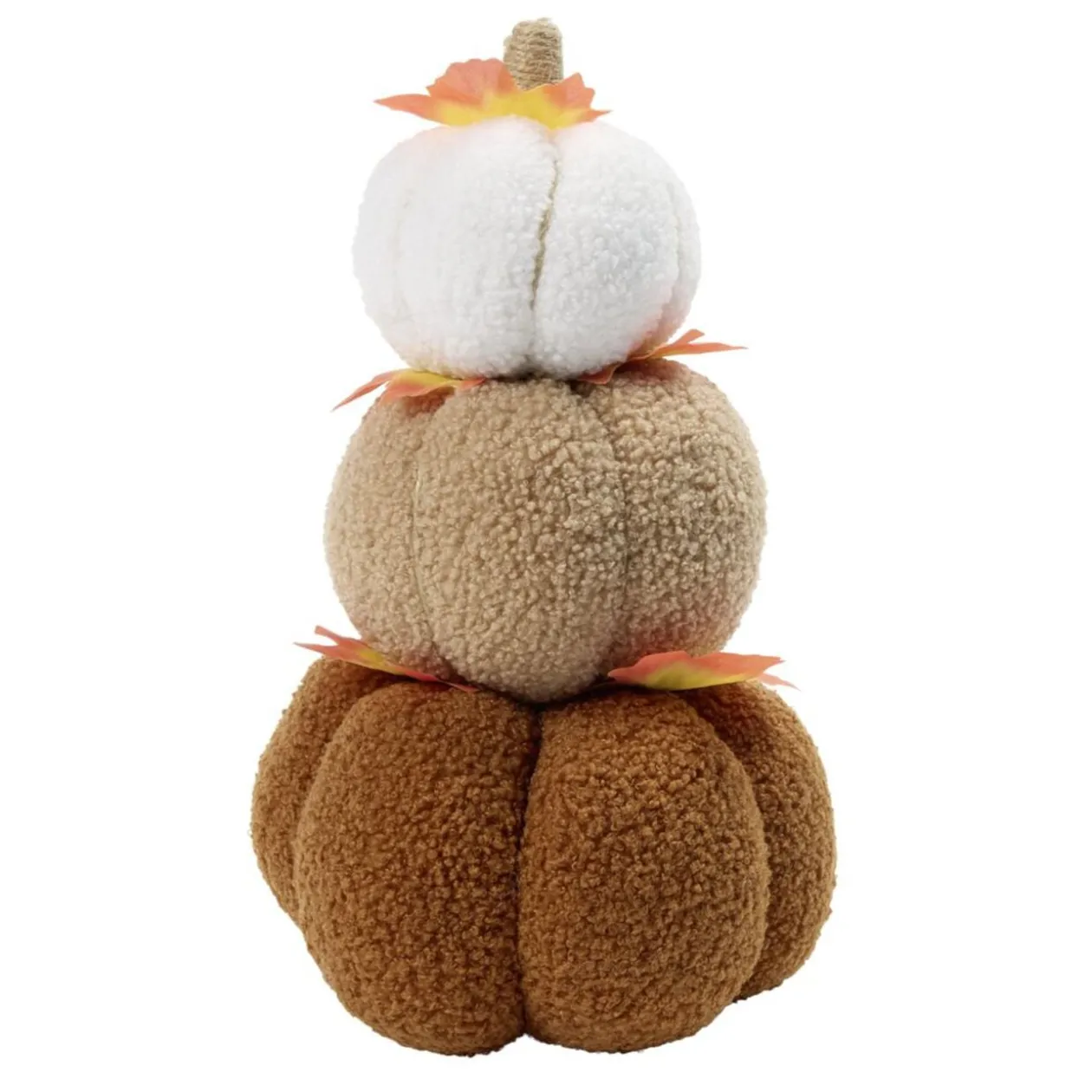 Citrouille superposées automne x3 coton et laine bouclée
