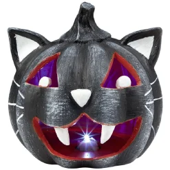 Citrouille tête de chat led couleur changeante décoration Halloween < Gifi Hot