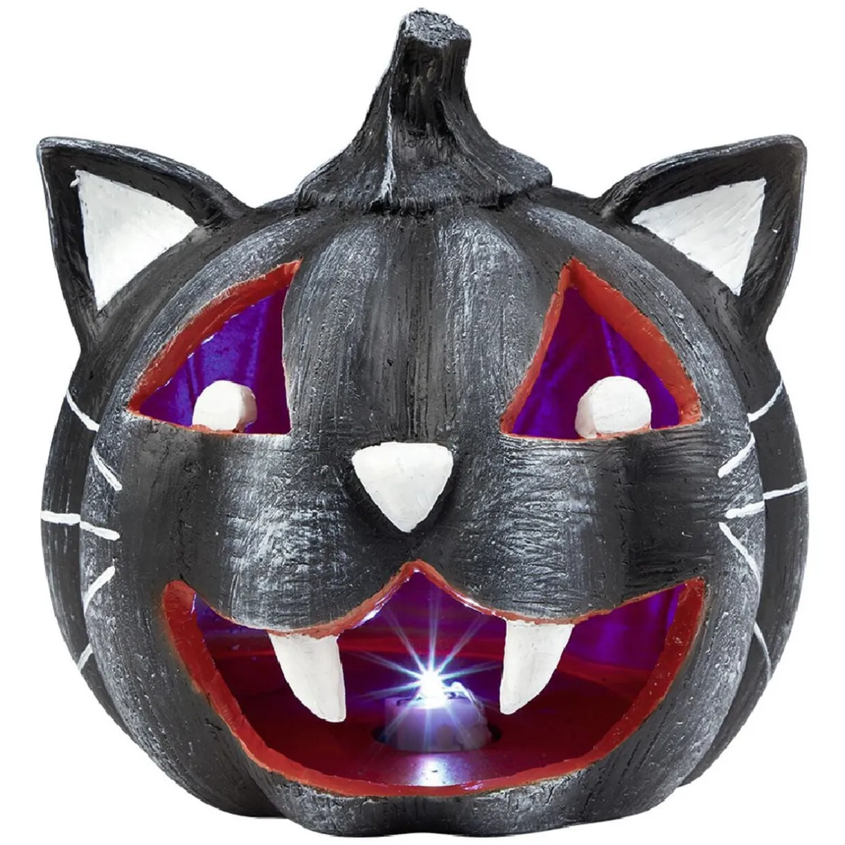 Citrouille tête de chat led couleur changeante décoration Halloween < Gifi Hot