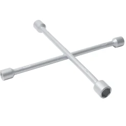 Clé en croix de serrage en métal gris 35,5x35,5cm