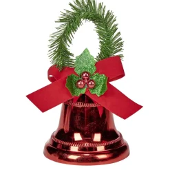 Cloche de Noël rouge à suspendre H19cm < Gifi Outlet