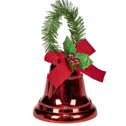 Cloche de Noël rouge à suspendre H19cm < Gifi Outlet