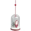 Cloche à suspendre déco Noël avec personnage en bois Ø6xH10,5cm < Gifi Hot