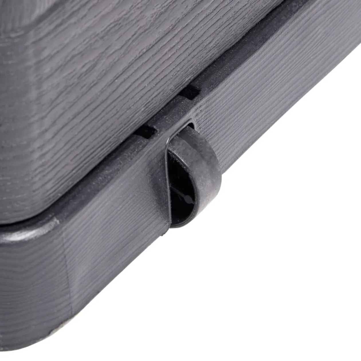 Coffre de rangement 320L plastique gris foncé 119x45xH60cm