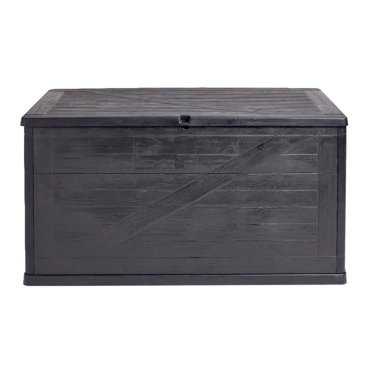 Coffre de rangement 320L plastique gris foncé 119x45xH60cm