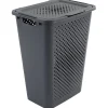 Coffre à linge 57L gris < Gifi Outlet