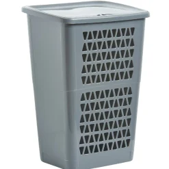 Coffre à linge 50 L gris
