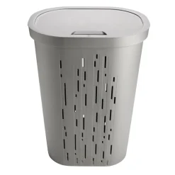 Coffre à linge 55L plastique gris 45x35xH60cm < Gifi Sale