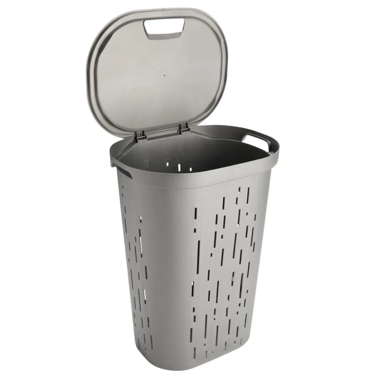 Coffre à linge 55L plastique gris 45x35xH60cm < Gifi Sale