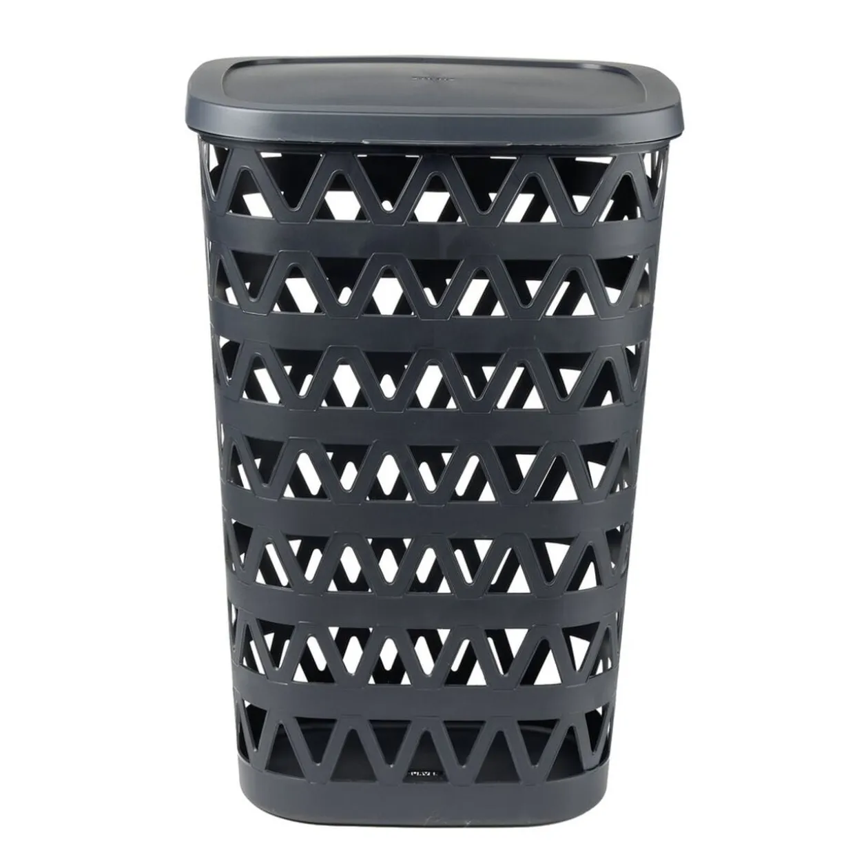 Coffre à linge Oceanna plastique bleu 55L
