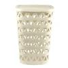 Coffre à linge Oceanna plastique blanc 55L