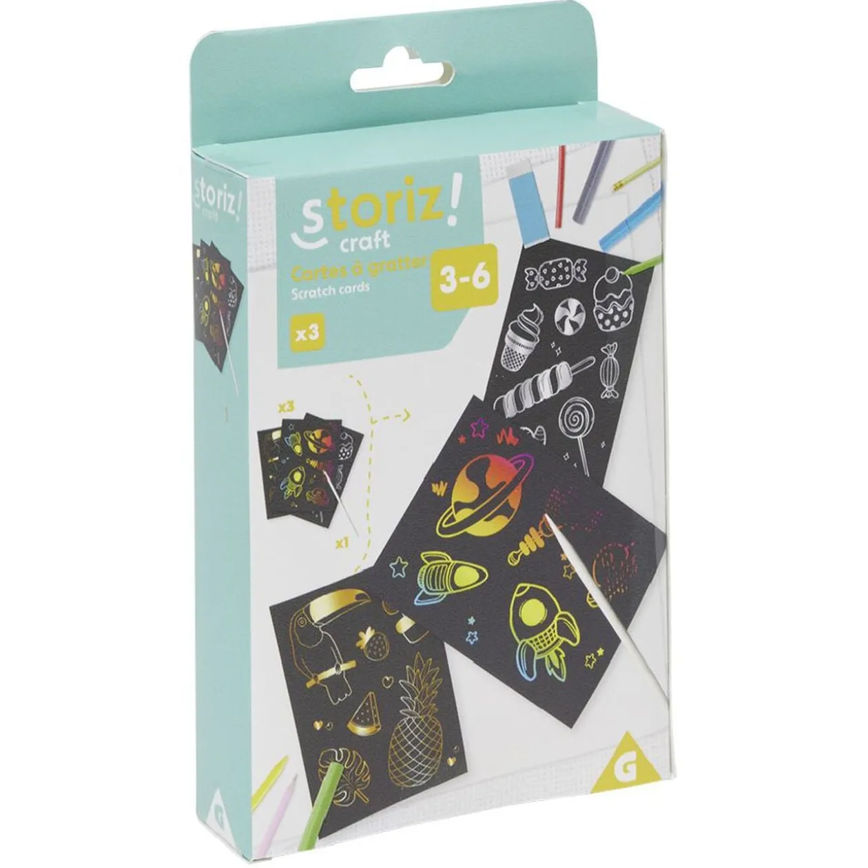 Coffret activité créative 3à6ans (4 modèles)