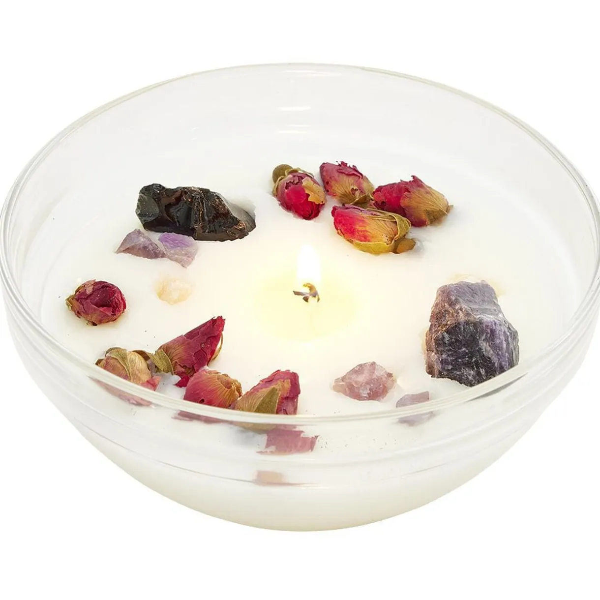 Coffret bougie DIY lithothérapie et fleurs séchées < Gifi Discount