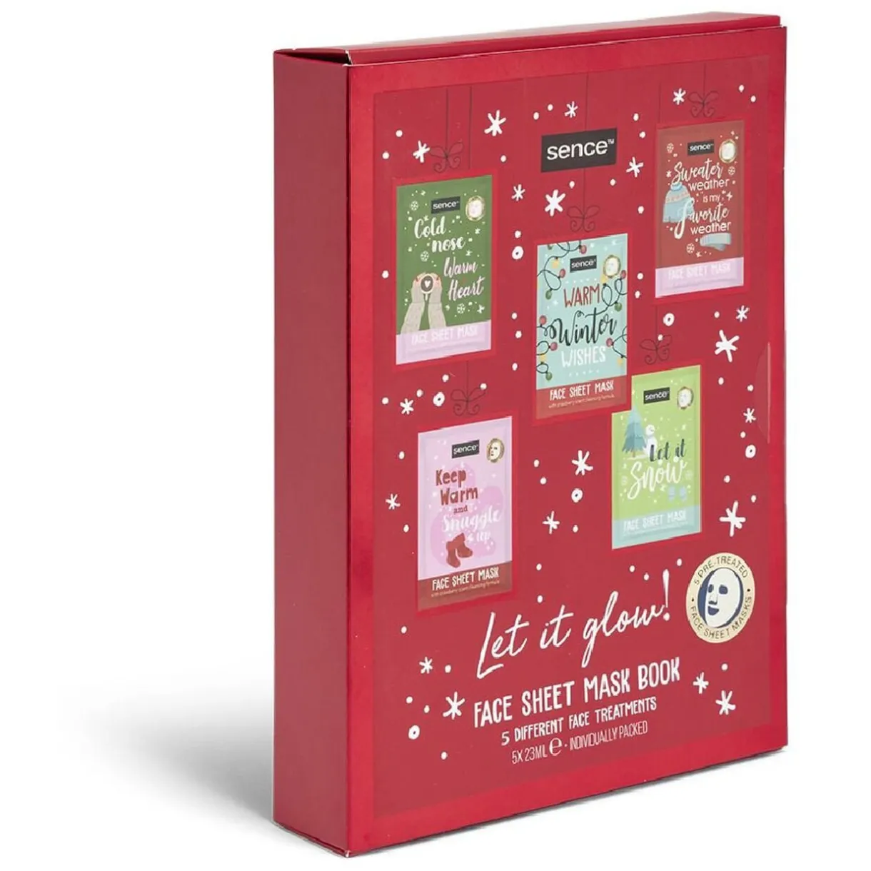 Coffret cadeau 5 masques visage Sence 23ml - Let it Glow < Gifi
