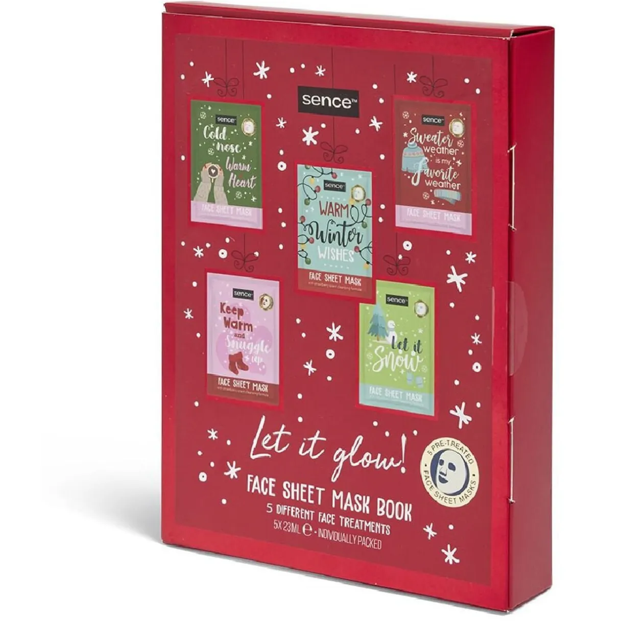 Coffret cadeau 5 masques visage Sence 23ml - Let it Glow < Gifi