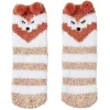 Coffret chaussettes en maille doudou motif rayé beige marron < Gifi Best