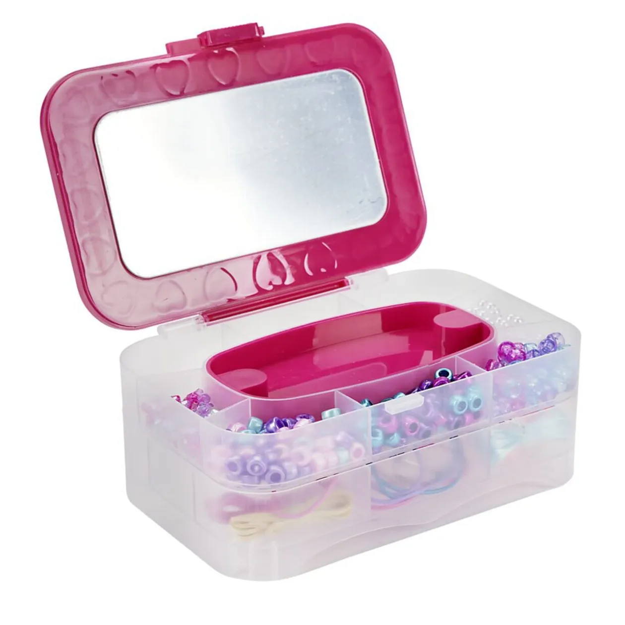 Coffret création de bijoux pour enfant avec boîte à bijoux et présentoir