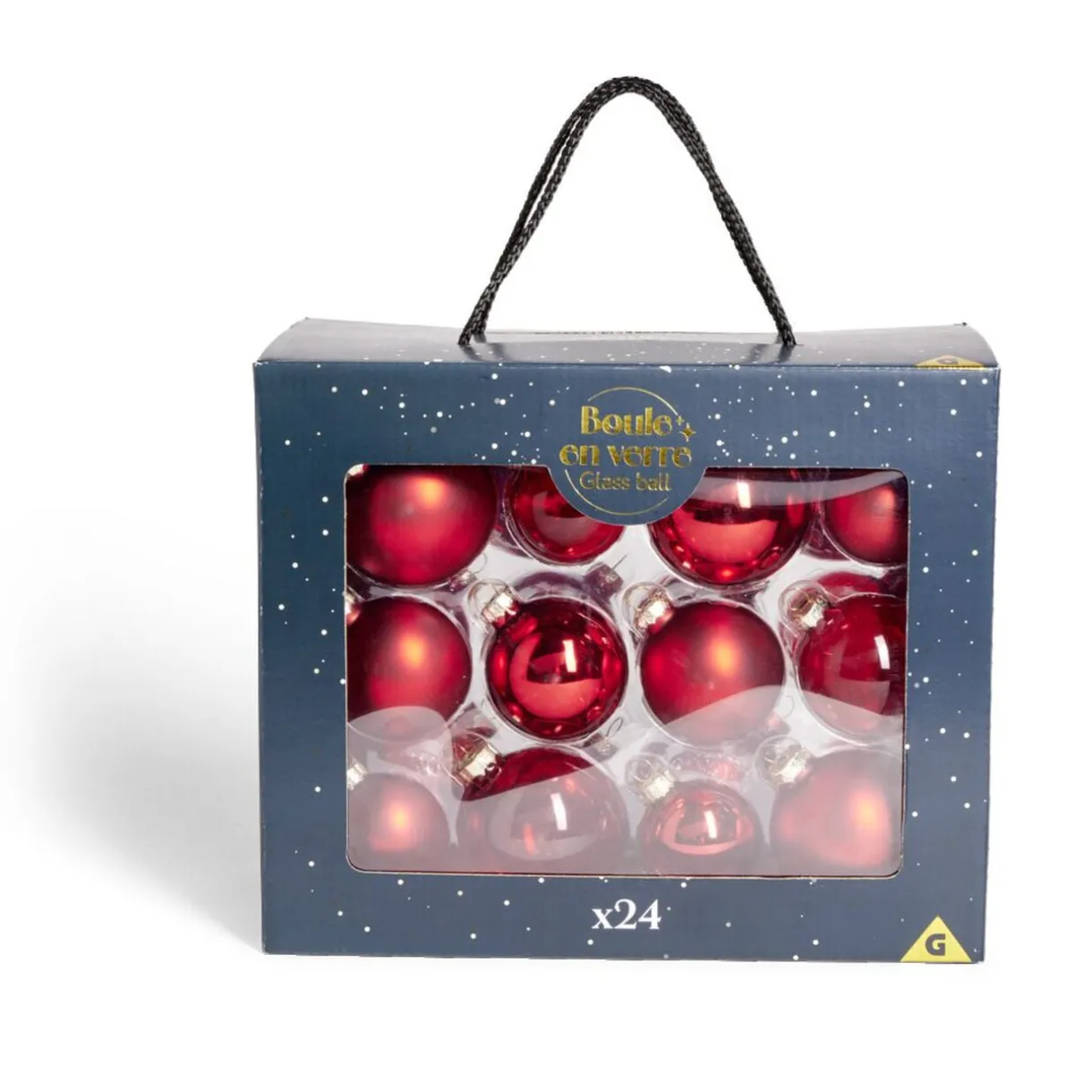 Coffret de 24 boules de Noël (3 modèles) < Gifi New