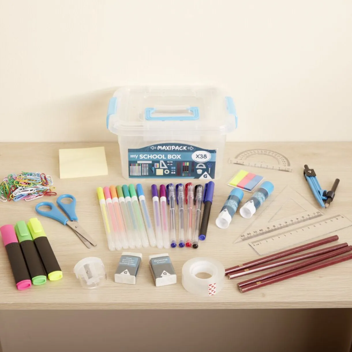 Coffret essentiels d'école 38 pièces < Gifi Online