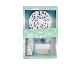 Coffret méditation kit encens/sauge/sélénite < Gifi Outlet