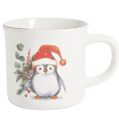 Coffret mug Noël 330ml motif mignon avec biscuits (3 modèles)