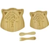 Coffret repas enfant 4 pièces bambou design chat < Gifi Sale