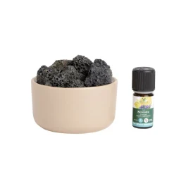 Coffret rituel songe Mességué diffuseur pierre volcanique et synergie huile essentielle