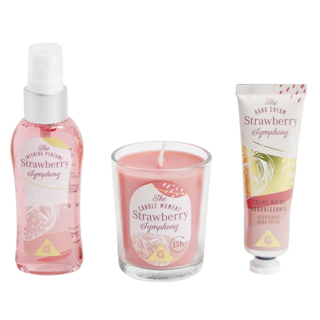 Coffret senteur avec bougie/crème mains/parfum d'intérieur < Gifi Outlet