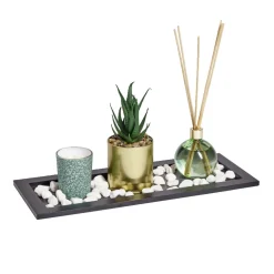 Coffret senteur bougie/plateau/diffuseur/plante artificielle < Gifi New