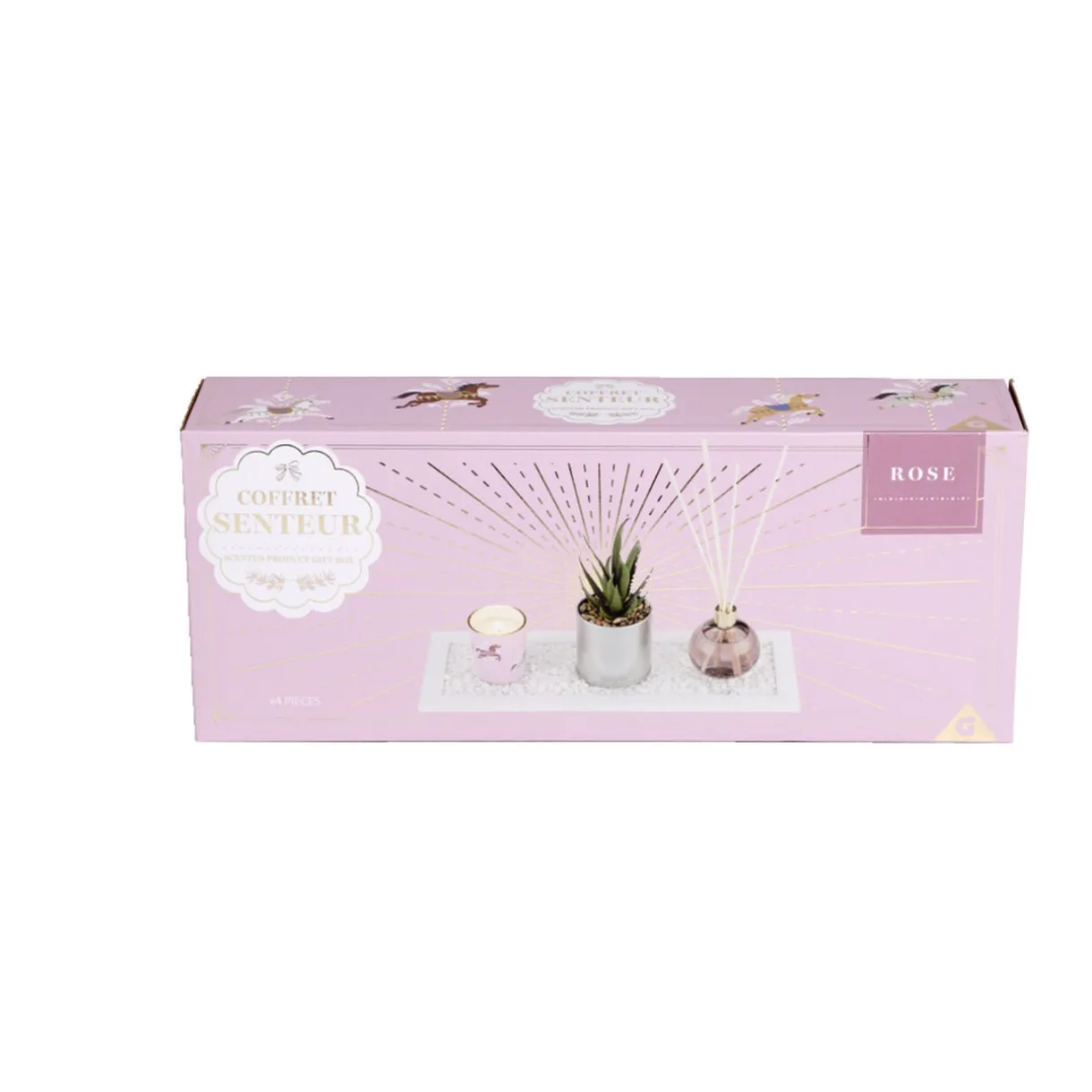 Coffret senteur bougie/plateau/diffuseur/plante artificielle < Gifi New