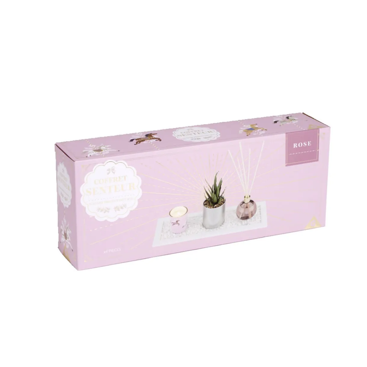 Coffret senteur bougie/plateau/diffuseur/plante artificielle < Gifi New