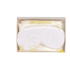 Coffret sommeil masque et taie d'oreiller en satin - 2 modèles