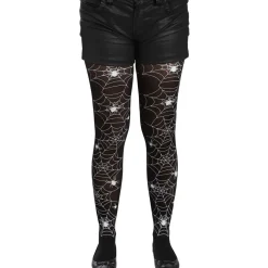 Collant adulte Halloween toile d'araignée