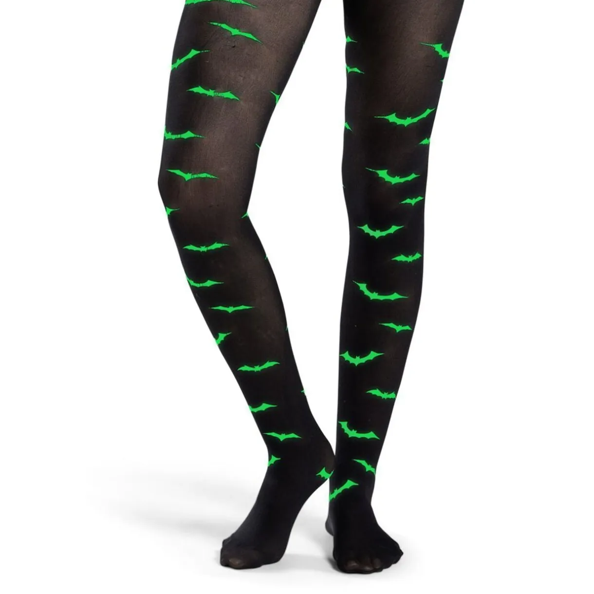 Collant Halloween adulte phosphorescent motif chauve-souris T.unique < Gifi New