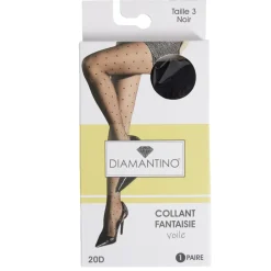 Collant noir fantaisie 20D T2/3/4 < Gifi Sale