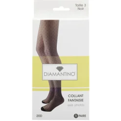 Collant voile fantaisie noir 20D < Gifi New