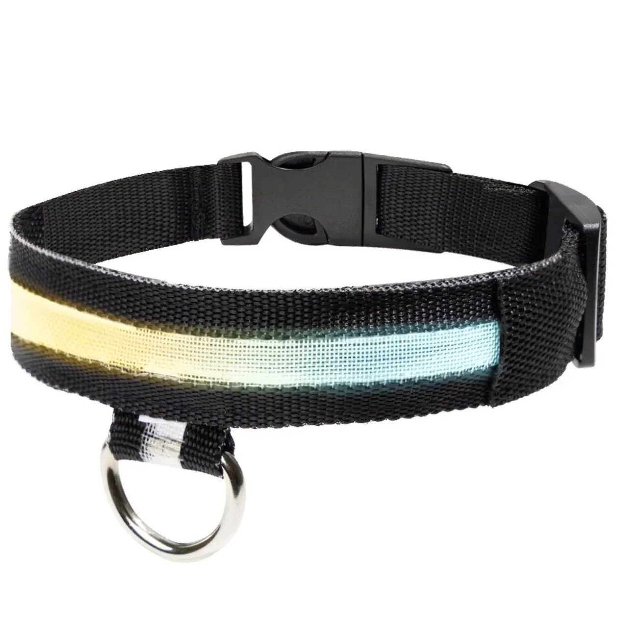 Collier LED pour chien vert L37-46cm - Taille M