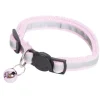 Collier pour chat réfléchissant ajustable avec clochette L30cm (4 modèles)