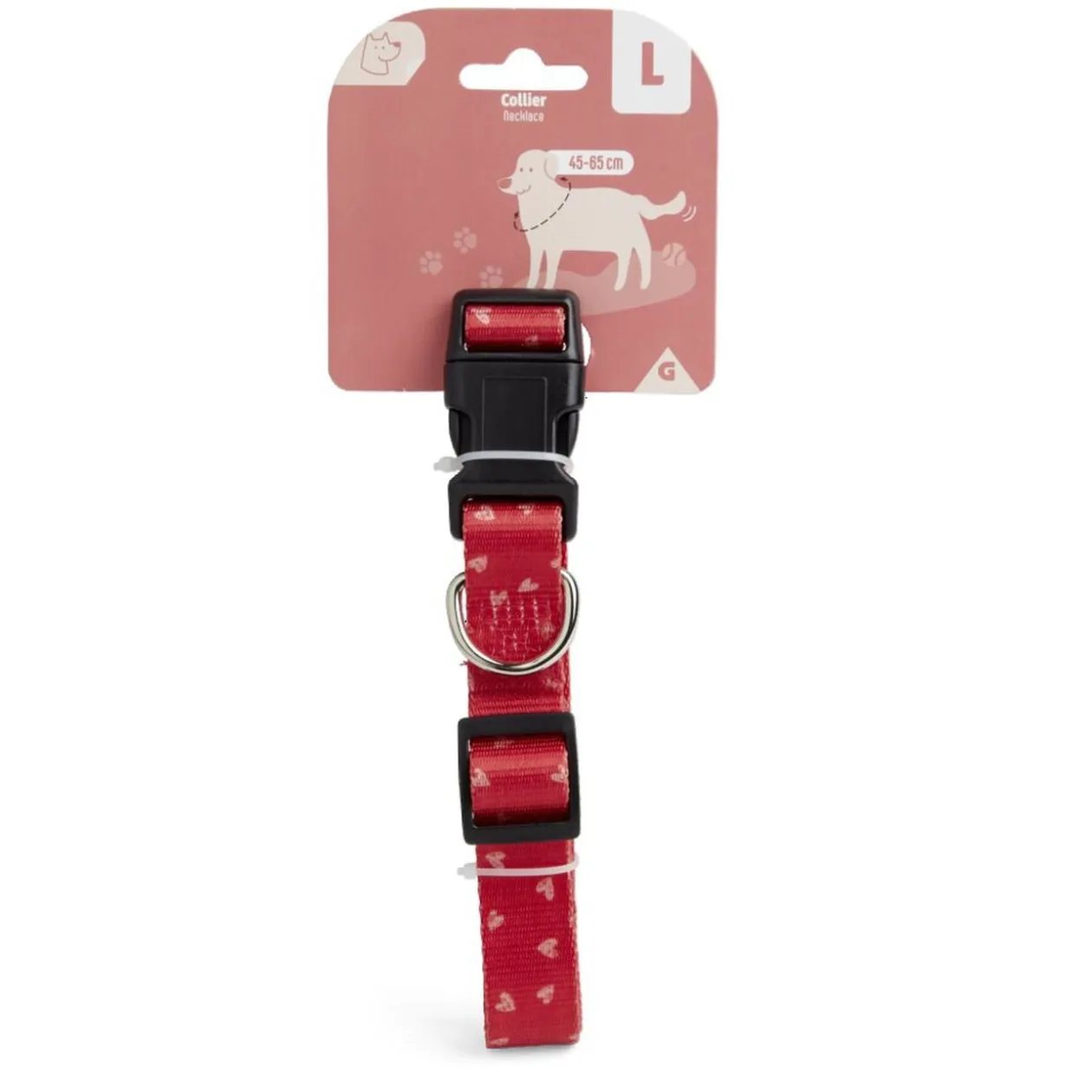 Collier pour chien 45/65cm noir Taille L