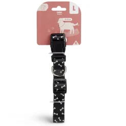 Collier pour chien 45/65cm noir Taille L